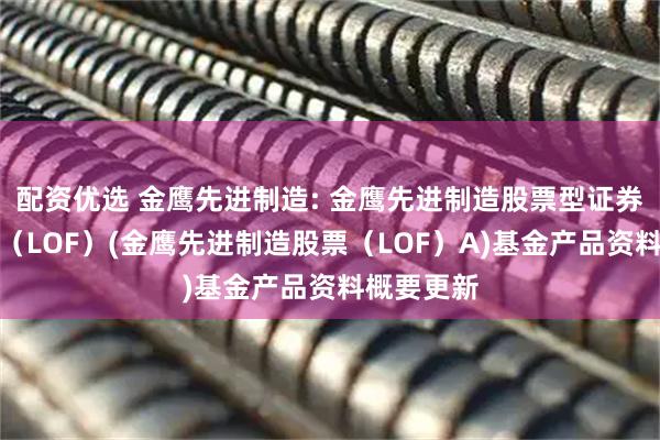 配资优选 金鹰先进制造: 金鹰先进制造股票型证券投资基金(LOF)(金鹰先进制造股票(LOF)A)基金产品资料概要更新